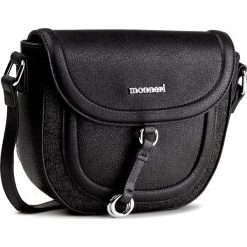 Torebka MONNARI - BAG2100-020 Black. Czarne listonoszki Monnari, bez wzorów, ze skóry ekologicznej, bez dodatków. W wyprzedaży za 99.00 zł.