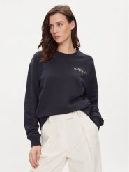 Tommy Hilfiger Bluza Gold Button WW0WW41235 Granatowy Regular Fit. Niebieskie bluzy TOMMY HILFIGER, xs, bez wzorów, z bawełny, bez kaptura. Za 289.99 zł.