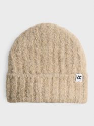 OPUS Czapka "Acotta" w kolorze beżowym rozmiar: onesize. Brązowe czapki Opus, bez wzorów, ze splotem. Za 65.99 zł.