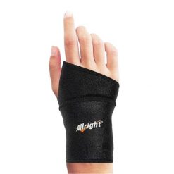 Pasek Na Nadgarstek. Czarne paski ALLRIGHT, bez wzorów, sportowe. Za 53.99 zł.