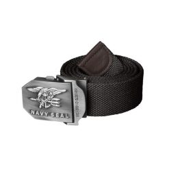Pas parciany Navy Seals. Czarne spodnie sportowe HELIKON-TEX, l, bez wzorów, trekkingowe. Za 59.99 zł.