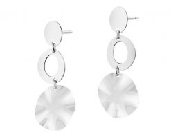 Kolczyki srebrne - koła. Szare kolczyki Apart, srebrne. Za 339.00 zł.