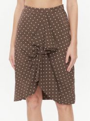 Marella Spódnica mini Lauro 2331060336200 Brązowy Regular Fit. Brązowe spódnice Marella, bez wzorów, z syntetyku, mini. Za 359.99 zł.