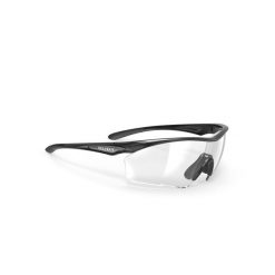Okulary Rudy Project INTRON GUARD BLACK GLOSS - Transparent AF Z87+/EN166. Brązowe okulary przeciwsłoneczne Rudy Project, bez wzorów, sportowe. W wyprzedaży za 357.00 zł.