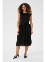Kaffe Sukienka w kolorze czarnym rozmiar: L. Czarne sukienki Kaffe, l, bez wzorów, z koronki, bez kołnierzyka, bez ramiączek, midi. Za 130.99 zł.