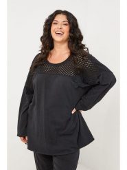 Curvy Lady Koszulka w kolorze czarnym rozmiar: 48/50. Czarne bluzki Curvy Lady, bez wzorów, klasyczne, bez kołnierzyka, bez ramiączek. Za 86.99 zł.