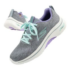 Buty sportowe damskie Skechers Go Walk Arch Fit 2.0. Szare obuwie sportowe Skechers, z tkaniny, bez zapięcia, trekkingowe, Skechers Sport. Za 249.00 zł.