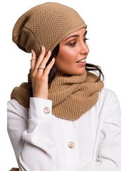 Be Wear Czapka w kolorze jasnobrązowym rozmiar: onesize. Brązowe czapki Be Wear, bez wzorów, z materiału. Za 79.59 zł.