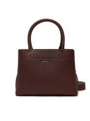 Calvin Klein Torebka Ck Business Medium Tote_Saffiano K60K612572 Brązowy. Brązowe torebki klasyczne Calvin Klein, bez wzorów, ze skóry, bez dodatków. Za 399.99 zł.