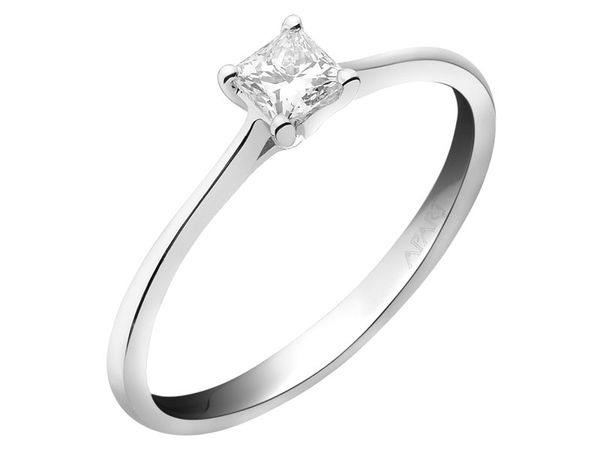 Pierścionek z białego złota z diamentem - 0,33 ct - próba 585. Białe pierścionki Apart, z diamentem, złote. Za 9,590.00 zł.