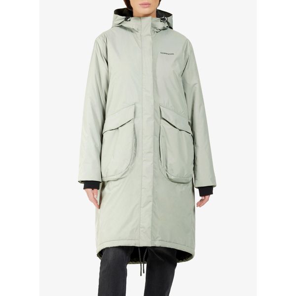 Płaszcz damski Didriksons Fara Parka. Zielone parki Didriksons, na zimę, bez wzorów, bez kaptura. Za 723.99 zł.