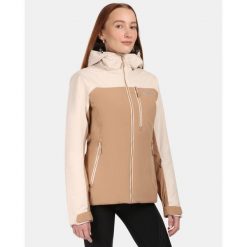 Damska kurtka narciarska Kilp FLIP-W. Brązowe kurtki narciarskie Kilpi, bez wzorów, bez kaptura, narciarskie. Za 628.61 zł.