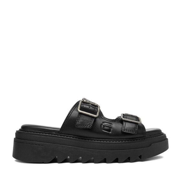 Klapki G-Star Raw. Czarne klapki G-Star Raw, bez wzorów, bez obcasa. Za 249.99 zł.