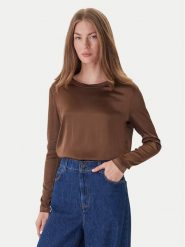 ViCOLO Bluzka TF0244 Brązowy Regular Fit. Brązowe bluzki ViCOLO, s, bez wzorów, z wiskozy, bez kołnierzyka, bez ramiączek. Za 219.99 zł.