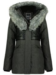 Geographical Norway Parka "Bunky" w kolorze czarnym rozmiar: M. Czarne parki Geographical Norway, m, bez kaptura. Za 236.61 zł.