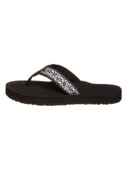 Teva Japonki "Mush II" w kolorze srebrno-czarnym rozmiar: 39. Białe klapki Teva, bez wzorów, z tkaniny, bez obcasa. Za 131.74 zł.