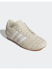 Adidas Skórzane sneakersy "Taekwondo Lace" w kolorze beżowym rozmiar: 40,5. Brązowe trampki Adidas, bez wzorów, bez zapięcia. Za 276.05 zł.