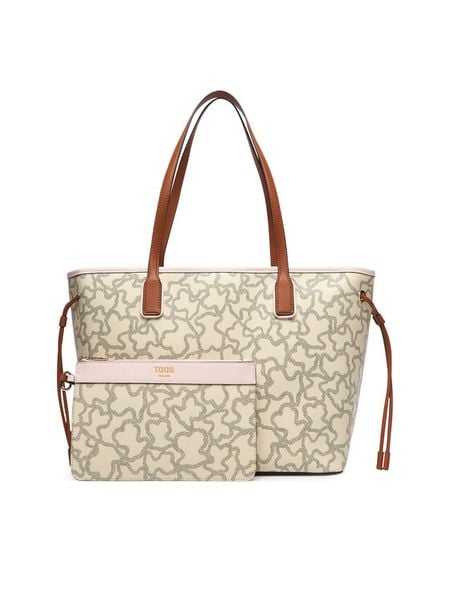 TOUS Torebka 20024624 Kremowy. Białe shopper Tous, bez wzorów, z materiału, bez dodatków. Za 999.99 zł.