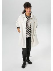 Aniston Płaszcz pluszowy w kolorze kremowym rozmiar: 48. Brązowe płaszcze Aniston, bez wzorów, bez kaptura. Za 114.17 zł.