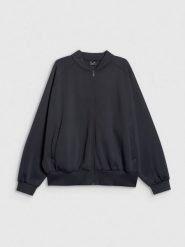 4F Bluza dresowa rozpinana bez kaptura damska - czarna S. Czarne bluzy 4f, s, bez wzorów, z dresówki, bez kaptura. Za 199.99 zł.