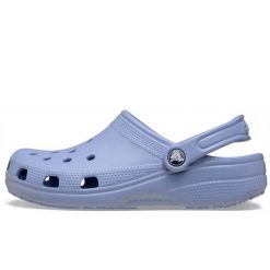 Klapki Crocs Classic Sabot U Dorośli. Niebieskie klapki Crocs, bez wzorów, z materiału, bez obcasa. Za 259.99 zł.