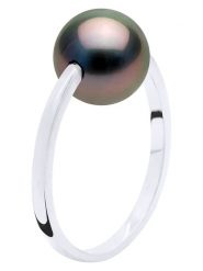 ATELIERS SAINT GERMAIN Złoty pierścionek z perłą Tahiti rozmiar: 58. Czarne pierścionki ATELIERS SAINT GERMAIN, z perłą, złote. Za 1,391.99 zł.
