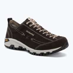 Buty trekkingowe Kimberfeel Lincoln 2. Brązowe trekkingi Kimberfeel, ze skóry, przed kostkę, trekkingowe. Za 513.00 zł.