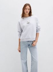 MAVI Bluza w kolorze jasnoszarym rozmiar: XL. Szare bluzy Mavi, xl, bez wzorów, bez kaptura. Za 119.95 zł.