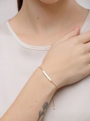Pandora Pozłacana bransoletka z elementem ozdobnym rozmiar: 18. Żółte bransoletki Pandora, z cyrkonią, pozłacane. Za 504.95 zł.