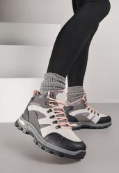 Szare Buty Trekkingowe Trapery Vices Ozdobione Przeszyciami Narrive. Szare trapery i śniegowce Born2be, z dresówki, przed kolano. Za 89.99 zł.