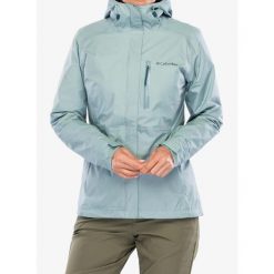 Kurtka przeciwdeszczowa damska Columbia Pouring Adventure III Jacket. Niebieskie kurtki sportowe Columbia, bez wzorów, bez kaptura, trekkingowe. Za 461.99 zł.