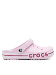 Crocs Klapki C-BAYABAND CLOG 205089-6TG Różowy. Czerwone klapki Crocs, bez wzorów, z materiału, bez obcasa. Za 229.99 zł.
