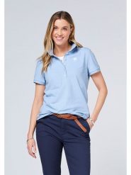 Polo Sylt Koszulka polo w kolorze błękitnym rozmiar: XL. Niebieskie koszulki polo Polo Sylt, xl, bez wzorów, bez kołnierzyka, bez ramiączek. Za 105.38 zł.