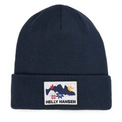 Czapka Helly Hansen. Niebieskie czapki Helly Hansen, bez wzorów. Za 139.99 zł.