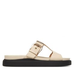 Klapki Clarks. Klapki Clarks, bez wzorów, bez obcasa. Za 429.99 zł.