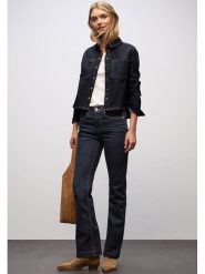 Street One Dżinsy - Bootcuf fit - w kolorze granatowym rozmiar: W29/L30. Niebieskie jeansy Street One, l, z aplikacjami, z podwyższonym stanem. Za 183.59 zł.