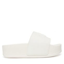 Klapki Liu Jo. Białe klapki Liu Jo, bez wzorów, bez obcasa. Za 279.99 zł.