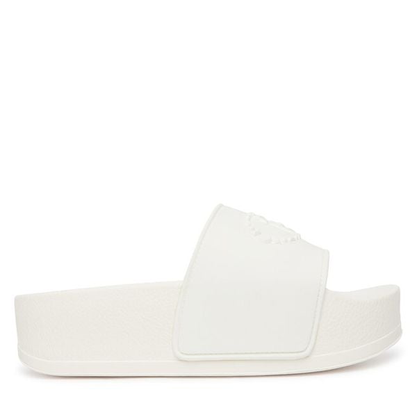 Klapki Liu Jo. Białe klapki Liu Jo, bez wzorów, bez obcasa. Za 279.99 zł.