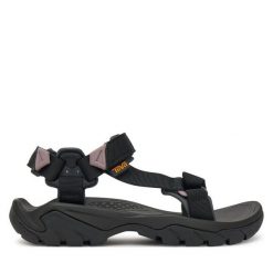 Sandały Teva. Szare sandały Teva, bez wzorów, sportowe, bez obcasa, bez zapięcia. Za 379.99 zł.