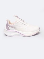 Sneakersy damskie kremowe RR274A161 101. Białe obuwie sportowe Big Star, bez zapięcia, do biegania. W wyprzedaży za 159.99 zł.