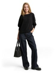 Tom Tailor Bluzka w kolorze czarnym rozmiar: M. Czarne bluzki Tom Tailor, m, bez wzorów, z wiskozy, bez kołnierzyka, bez ramiączek. Za 87.61 zł.