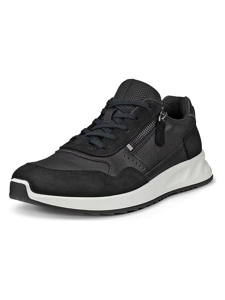 Ecco Skórzane sneakersy "Otm" w kolorze czarnym rozmiar: 41. Czarne trampki ecco, bez wzorów, bez zapięcia. Za 294.95 zł.