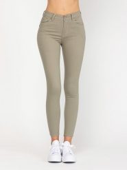 Tantra Dżinsy - Skinny fit - w kolorze khaki rozmiar: XS. Brązowe jeansy Tantra, xs, z aplikacjami. Za 102.66 zł.