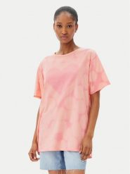 One Teaspoon T-Shirt Love Sweat 26918 Różowy Relaxed Fit. Czerwone t-shirty One Teaspoon, l, bez wzorów, z bawełny, bez kołnierzyka, bez ramiączek. Za 239.99 zł.