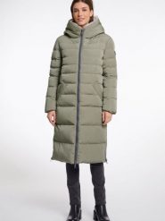 Rino & Pelle Pikowany płaszcz damski - Keilafur Kobiety Sztuczne włókno zielony jednolity, 34. Zielone płaszcze Rino & Pelle, bez wzorów, z włókna, bez kaptura. Za 949.95 zł.