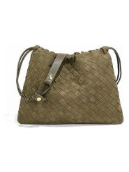 SUVRAI Torebka w kolorze khaki - 32 x 26 x 13 cm rozmiar: onesize. Brązowe torby na ramię SUVRAI, bez wzorów, z materiału, na ramię, bez dodatków. Za 108.99 zł.