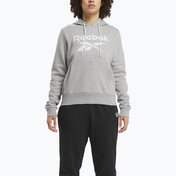 Bluza damska Reebok Identity Big Logo Fleece. Szare bluzy Reebok, bez wzorów, bez kaptura. Za 179.99 zł.