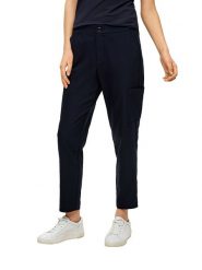 S.OLIVER RED LABEL Spodnie w kolorze granatowym rozmiar: 38. Niebieskie spodnie materiałowe s.Oliver RED LABEL, s, bez wzorów, z materiału. Za 66.00 zł.