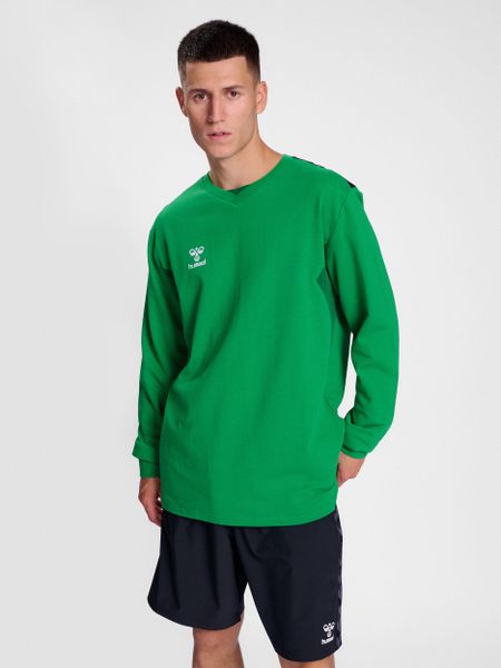 Bluza Hummel Authentic. Niebieskie bluzy Hummel, xl, bez wzorów, z bawełny, bez kaptura. Za 212.55 zł.