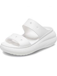 Crocs Klapki "Classic" w kolorze białym rozmiar: 42/43. Białe klapki Crocs, bez wzorów, z otwartym noskiem, bez obcasa. Za 140.95 zł.